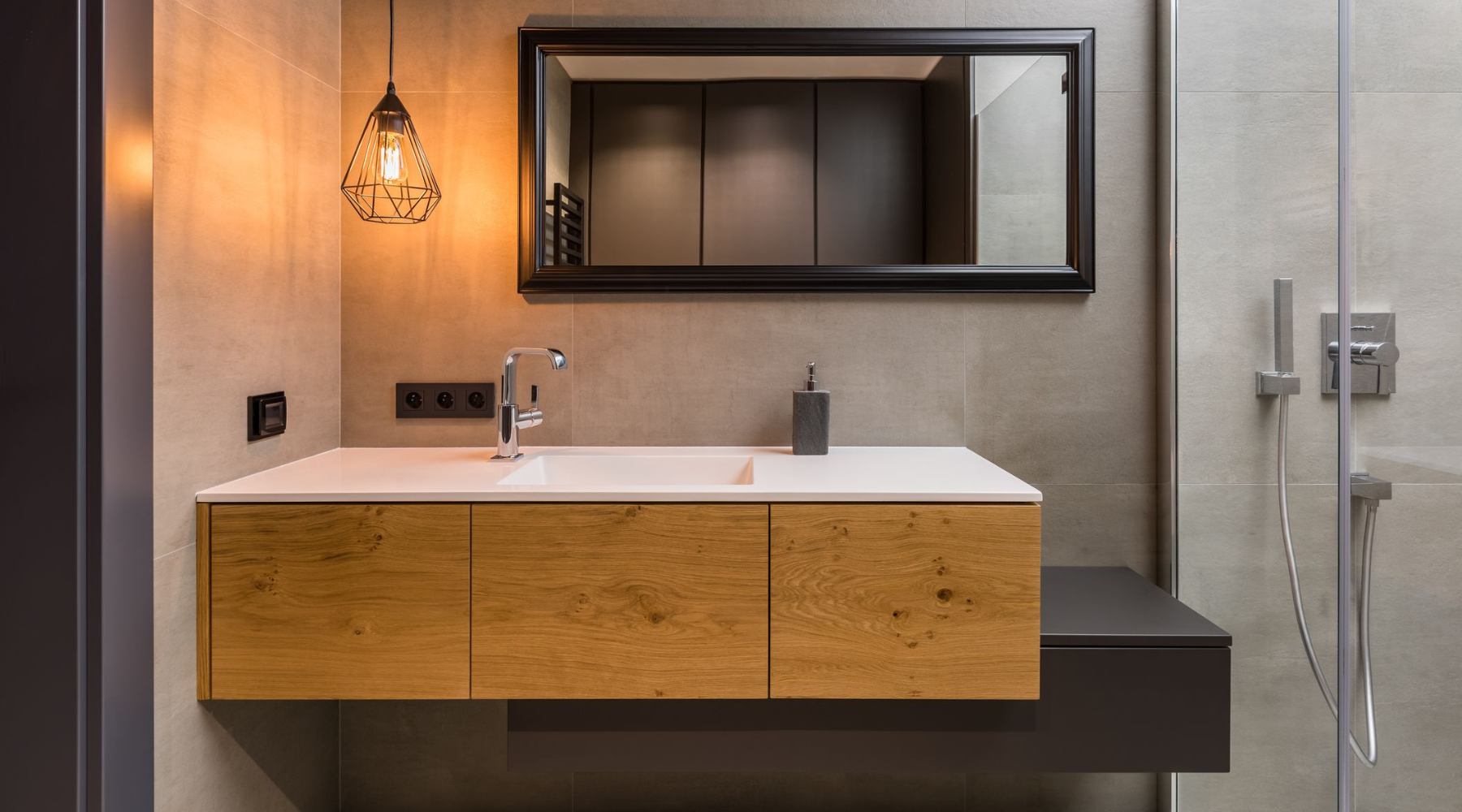 Badkamer meubel gewrapt